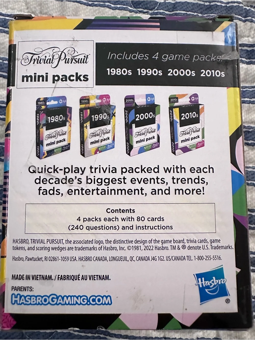 Hasbro Trivial Pursuit Mini Packs - Multicolor